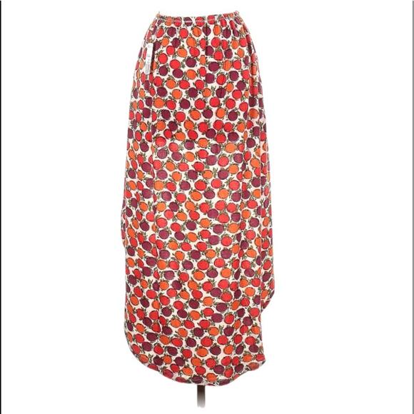 Forever 21 Fruit Printed Hi Lo Skirt - Picture 2 of 10